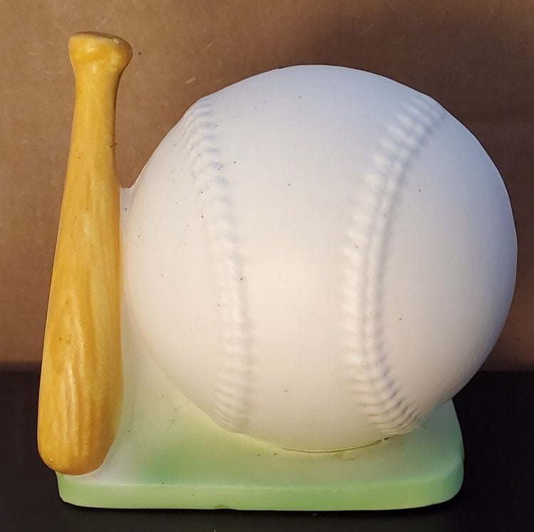 Vintage Old Time Baseball Desk Holder Accessory