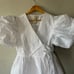 Sister Jane Maria Jacquard Wrap Dress in Pearled Ivory Size Large / US 10 NWOT