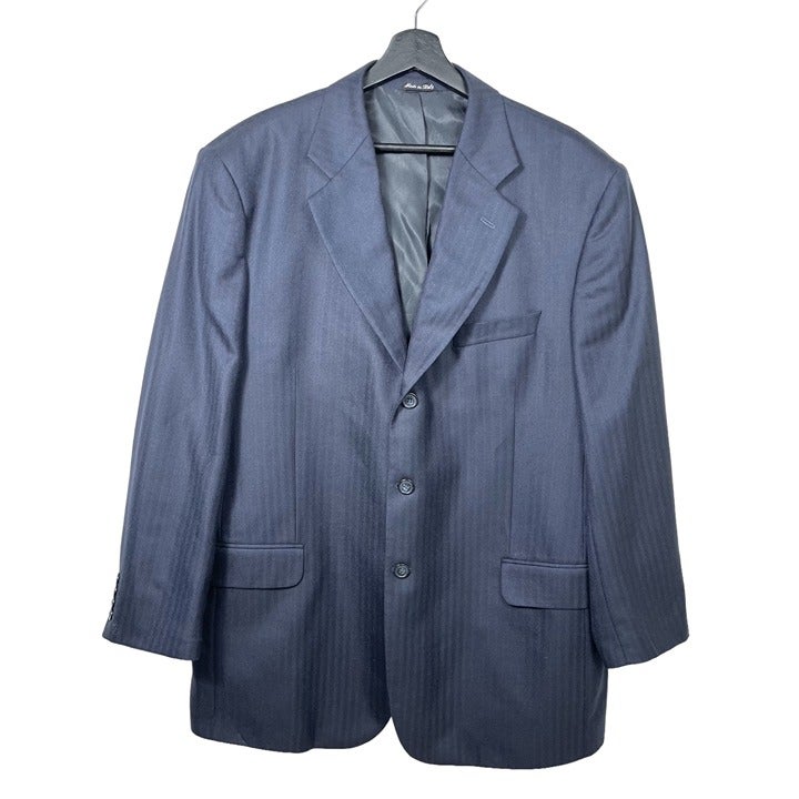 Distante Vitale Barberis Canonico 100% Cashmere Suit Blazer navy size 46