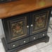 Authentic Black Ethan Allen console ches