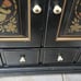 Authentic Black Ethan Allen console ches
