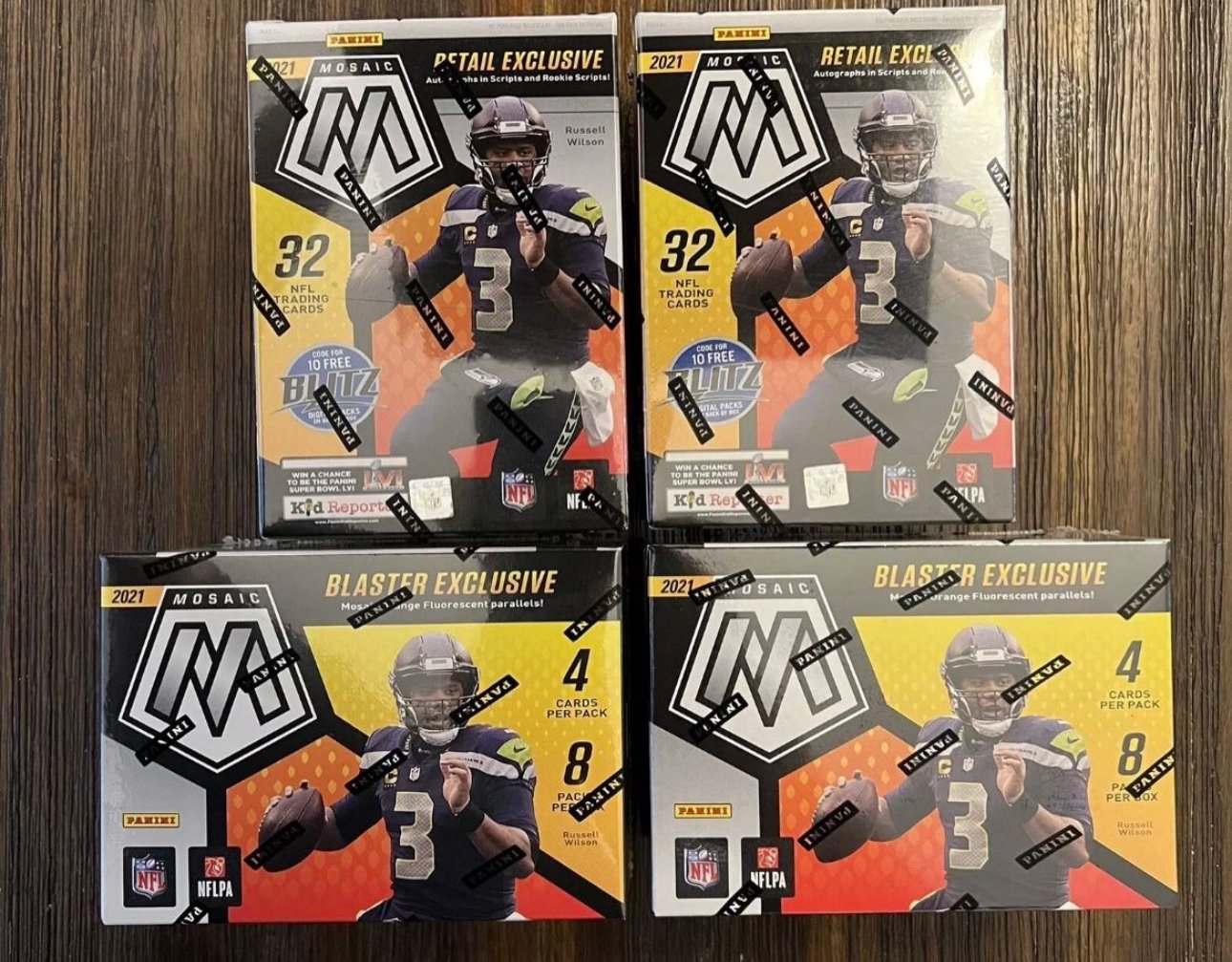 (1) 2021 NFL Mosaic Blasters Fanatics Exclusive Brand New Sealed