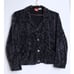 VTG Charcoal Paisley Velvet Crop Top - Small B20006