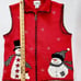 Rustic Snowman Zip Sweater Vest size Petite Small Breckenridge Christmas
