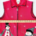 Rustic Snowman Zip Sweater Vest size Petite Small Breckenridge Christmas
