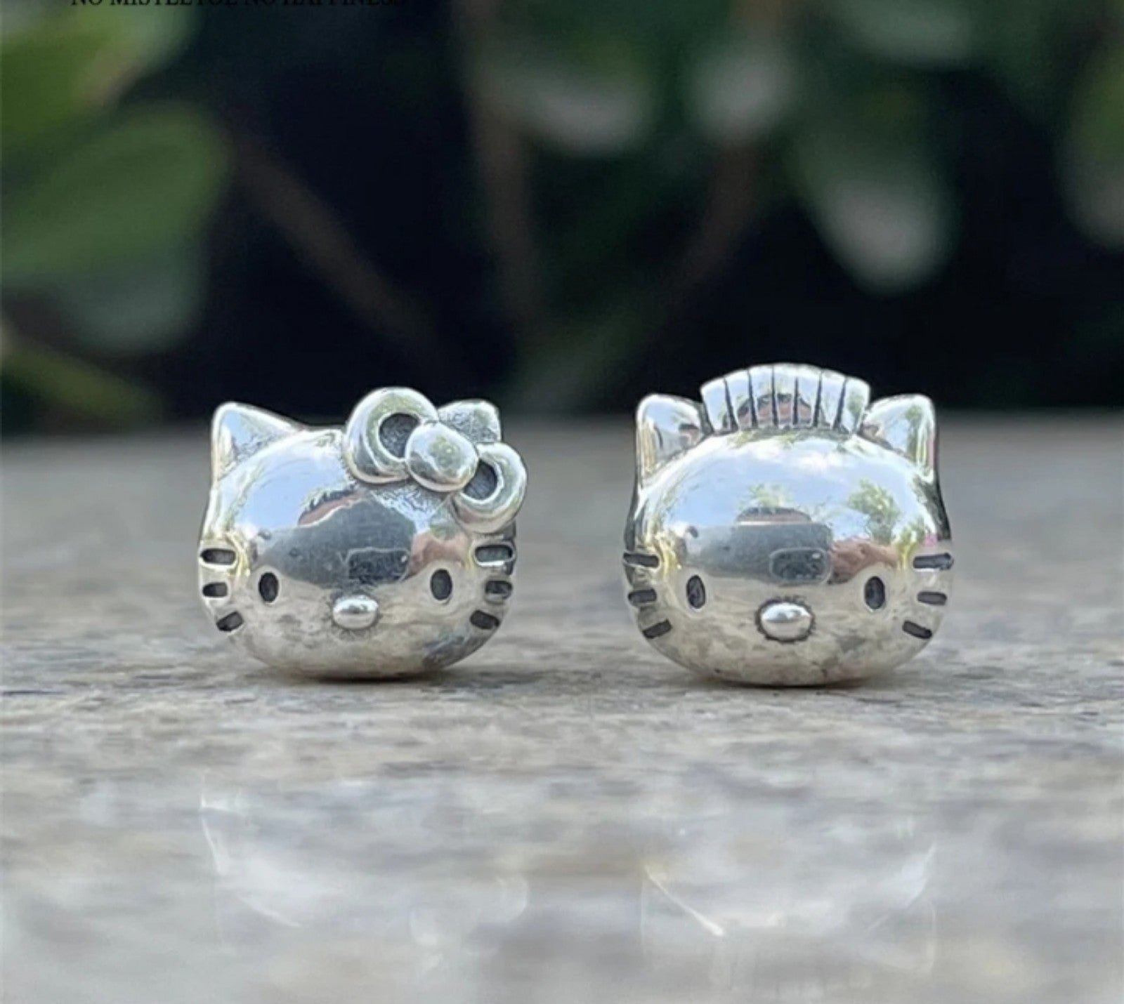 925 Sterling Silver Pandora Fit Hello Kitty Dear Daniel Charm Set