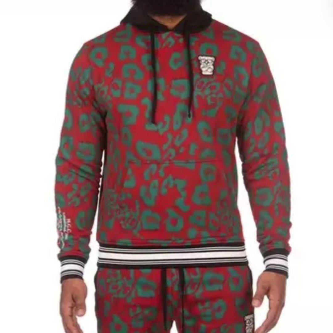 Hustle Gang Sangria Hoodie - Red Size L