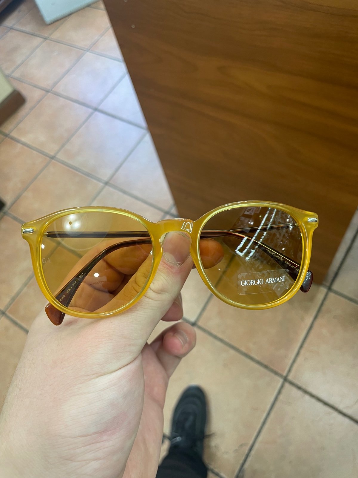 BRAND NEW GIORGIO ARMANI GA858/S Yellow 059LR 52-20-145