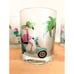 Set 4 Culver Frosted Glasses Flamingo On Vespa Scooter Palm Tree Old Fashion