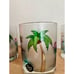 Set 4 Culver Frosted Glasses Flamingo On Vespa Scooter Palm Tree Old Fashion