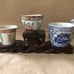 Chinese vintage porcelain tea cups collection