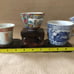 Chinese vintage porcelain tea cups collection