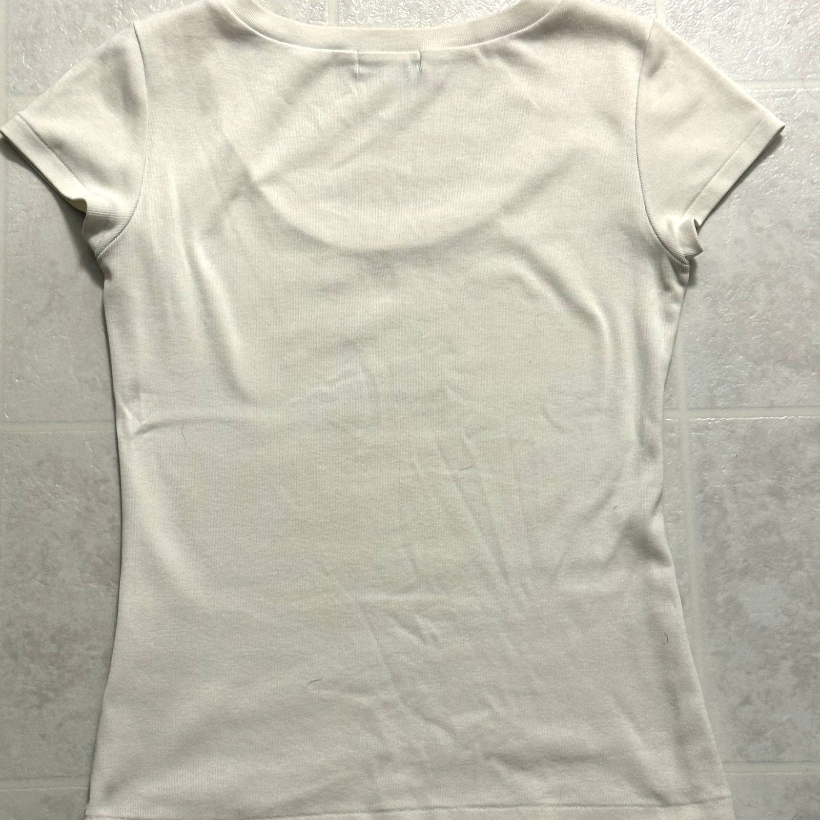 White Burberry Brit Prorsum Knight Logo T-shirt From Japan Size 38 ( S / M ) - detail
