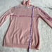 Garnet Hill Cashmere Pink Turtleneck Long Sleeve Sweater XS