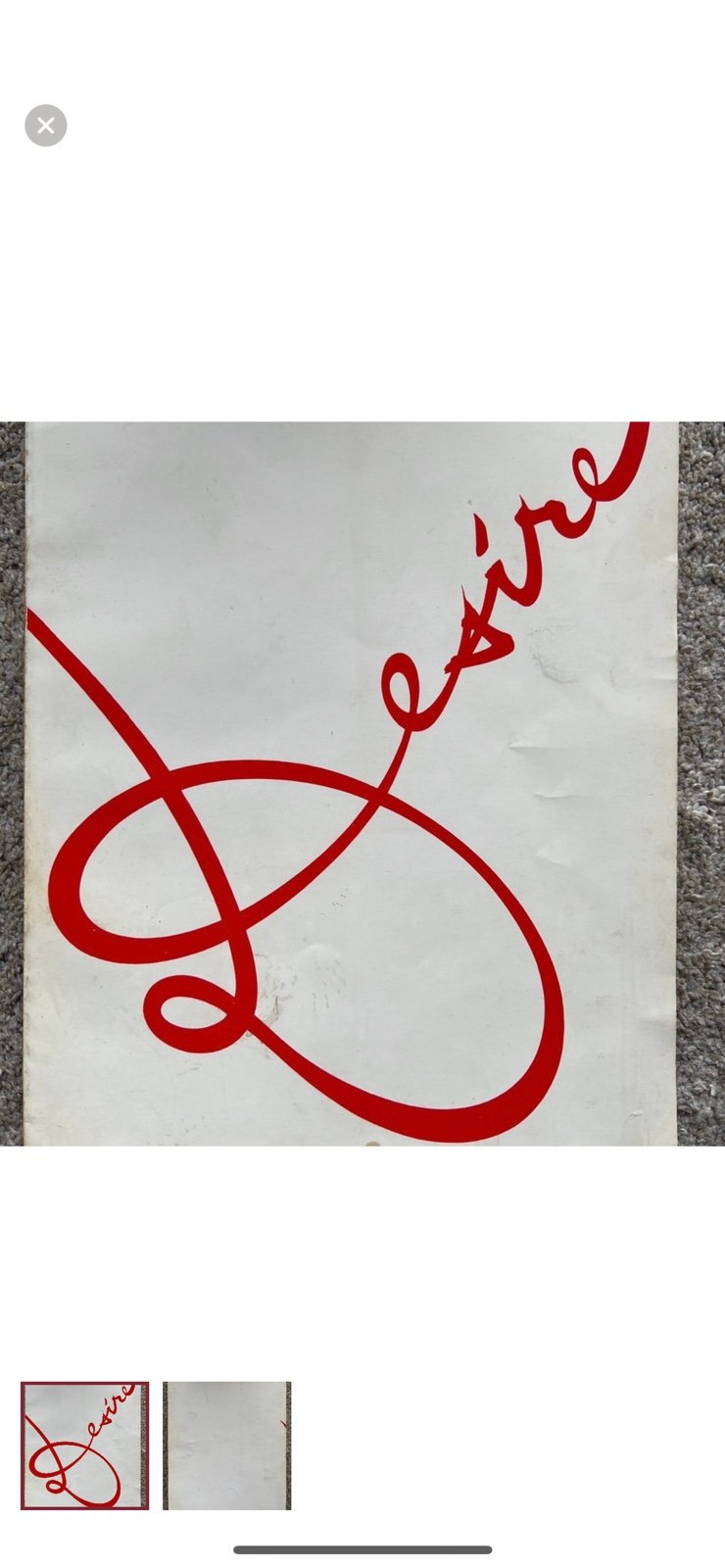 DESIRE - RON RAFFAELLI. Cover has a few stains but interior is in excellent con