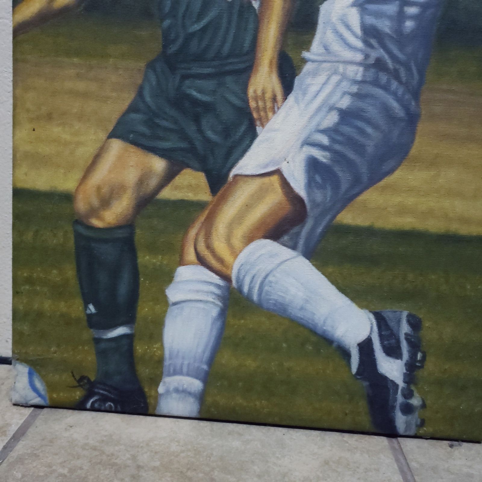 Handmade Oil Painting on Canvas 18x24 Soccer Players - www.vitorcorrea.com Handmade Oil Painting on Canvas 18x24 Soccer Players - www.vitorcorrea.com