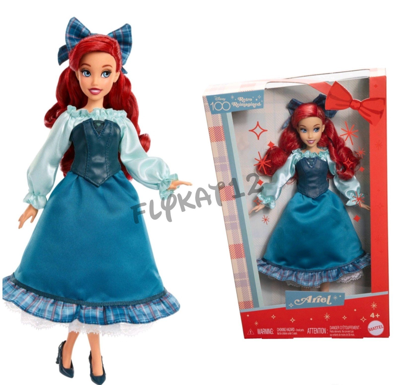 Disney Limited Edition Reimaginged 100 Years Retro Exclusive Princess Ariel Doll