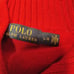 Women's large red Polo 3 button mock neck sweater durable perfect red sweater