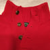 Women's large red Polo 3 button mock neck sweater durable perfect red sweater