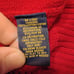 Women's large red Polo 3 button mock neck sweater durable perfect red sweater