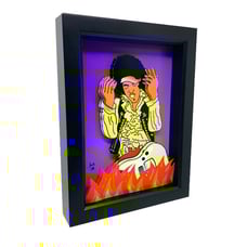 Jimi Hendrix 3D Art