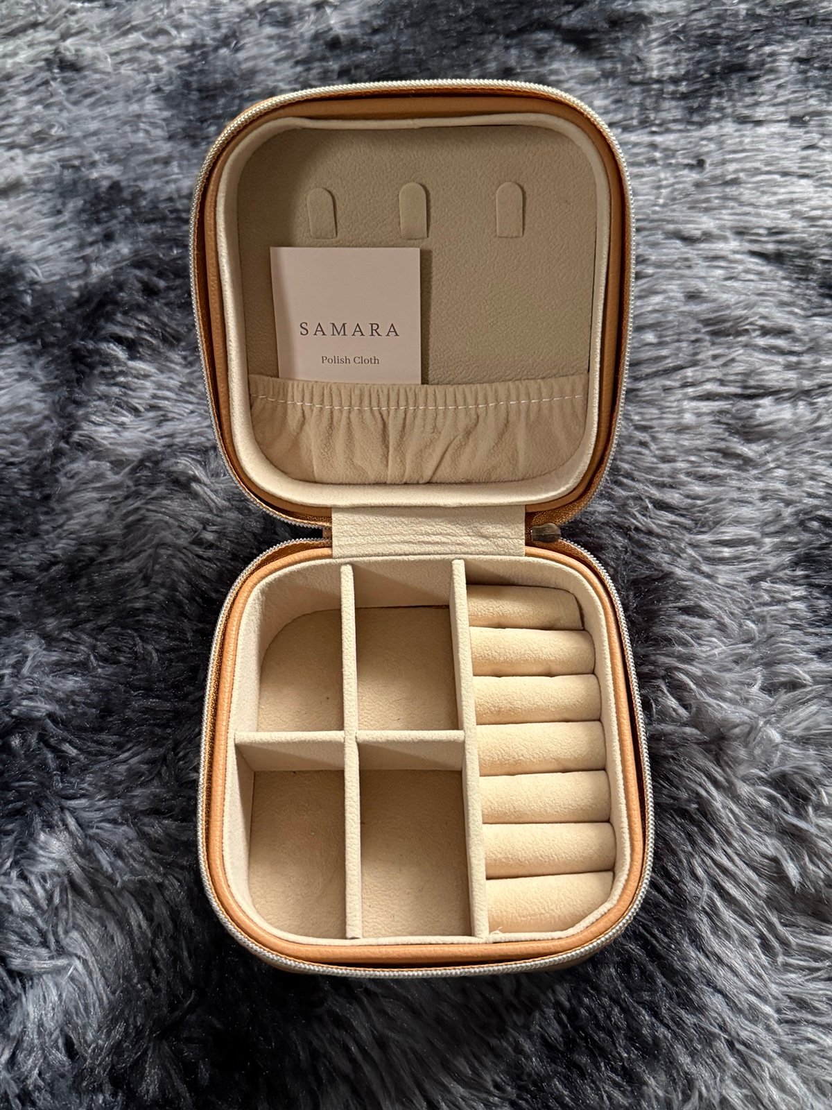 Samara Tan Leather The Jewelry Box