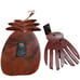 TropEco Hawaii Monkeypod Hardwood Cheese Cutting Board & Matching Salad Tossers