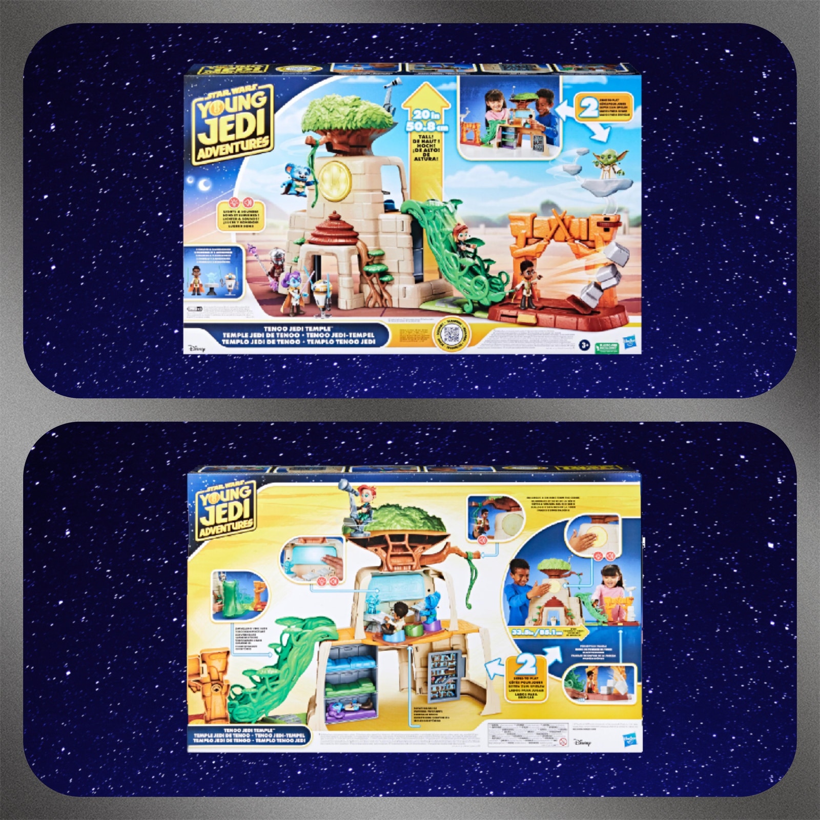 Star Wars Young Jedi Adventures Jedi Temple Toy with Action Figures