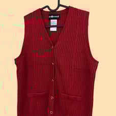 red ribbed vintage 90s knit vest top