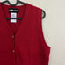 red ribbed vintage 90s knit vest top