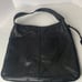 Badgley Mischka black cow leather large hobo shoulder bag