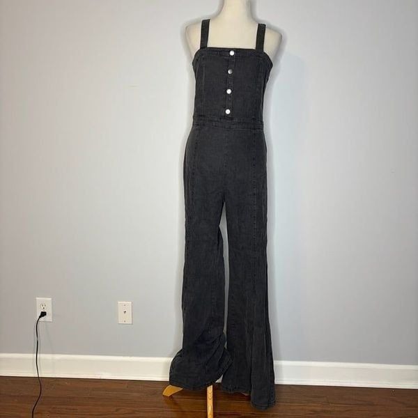 Vici- Black Flare Leg Jumpsuit