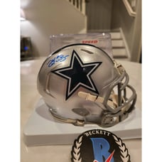 Mel Renfro Autographed/Signed Mini Helmet Beckett COA Dallas Cowboys A
