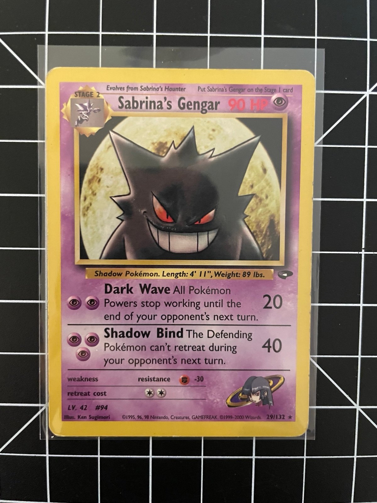 2000 Pokémon TCG Gym Challenge #29 Sabrina’s Gengar Non-Holo (MP)