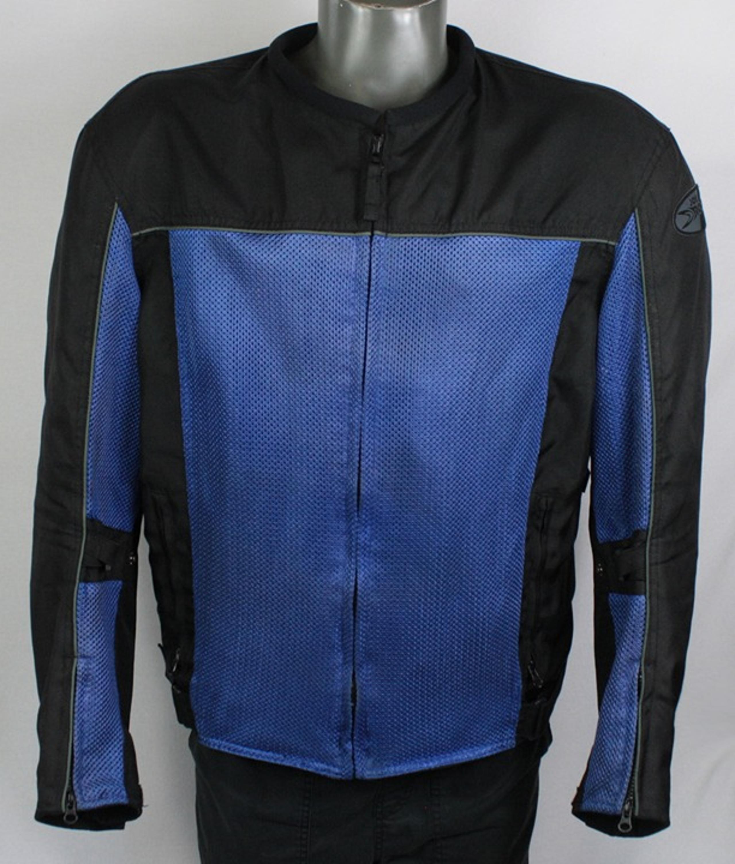 Joe Rocket Blue Mesh Armored Motorcycle Jacket Womens XL biker safety