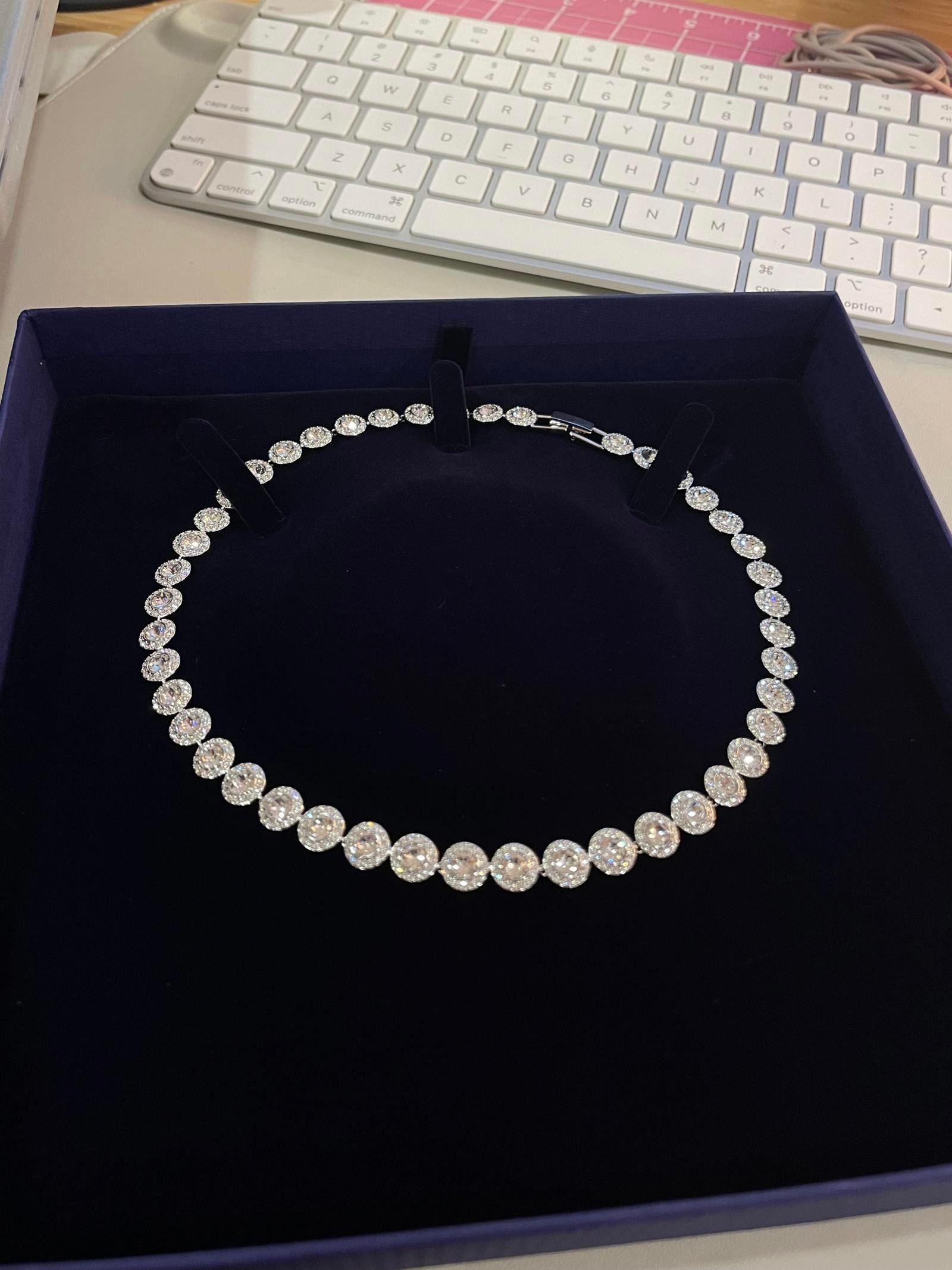 Swarovski Halo Tennis Necklace