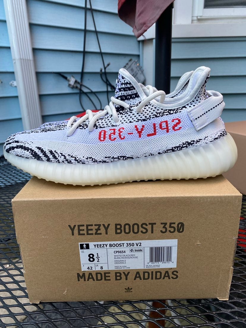 Adidas Yeezy Boost 350 V2 Zebra - Size 8.5