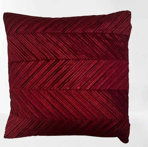 New Decorative throw pillow, 22 by 22 inches, Velvet purple