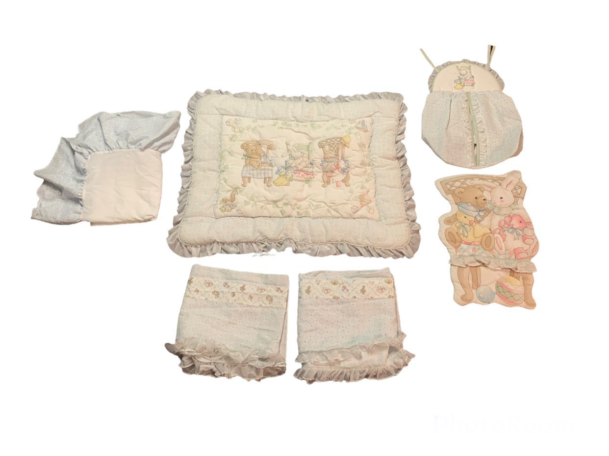 Vintage Judi’s Bear Bunny Duck Lamb Nursery Set