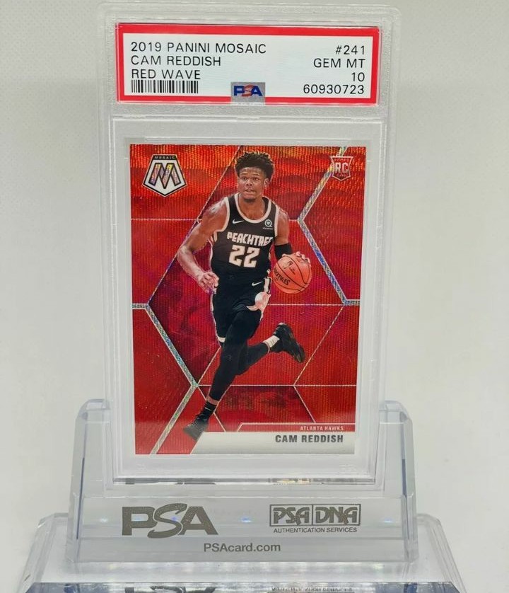 2019 Panini Mosaic Cam Reddish RED WAVE # 241 PSA 10 RC Rookie