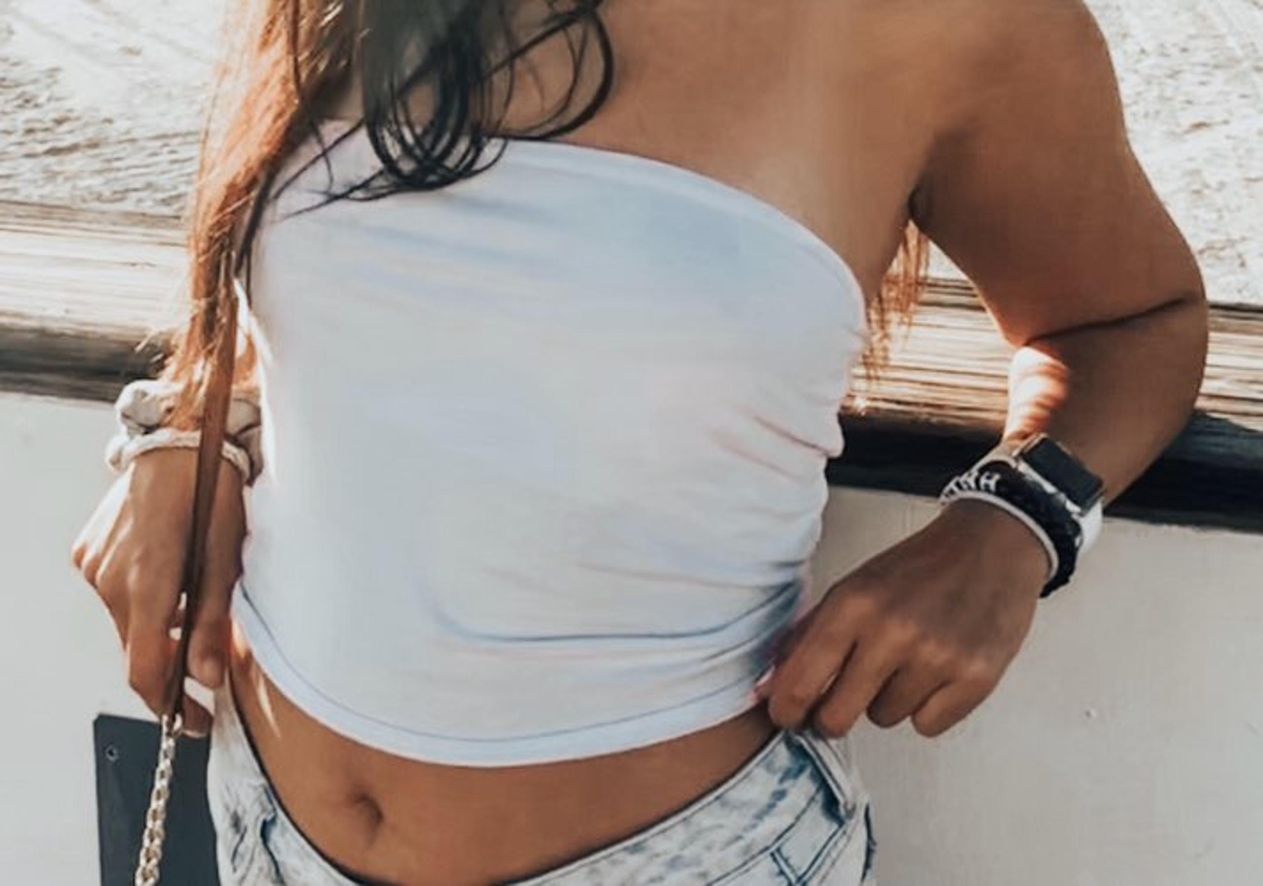 white tube top