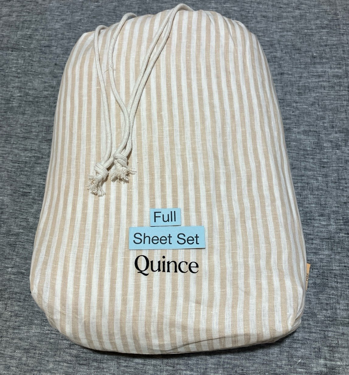 New Quince European Linen Full Sheet Set M16