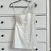 Azazie Lorie white flower micro dress NWOT