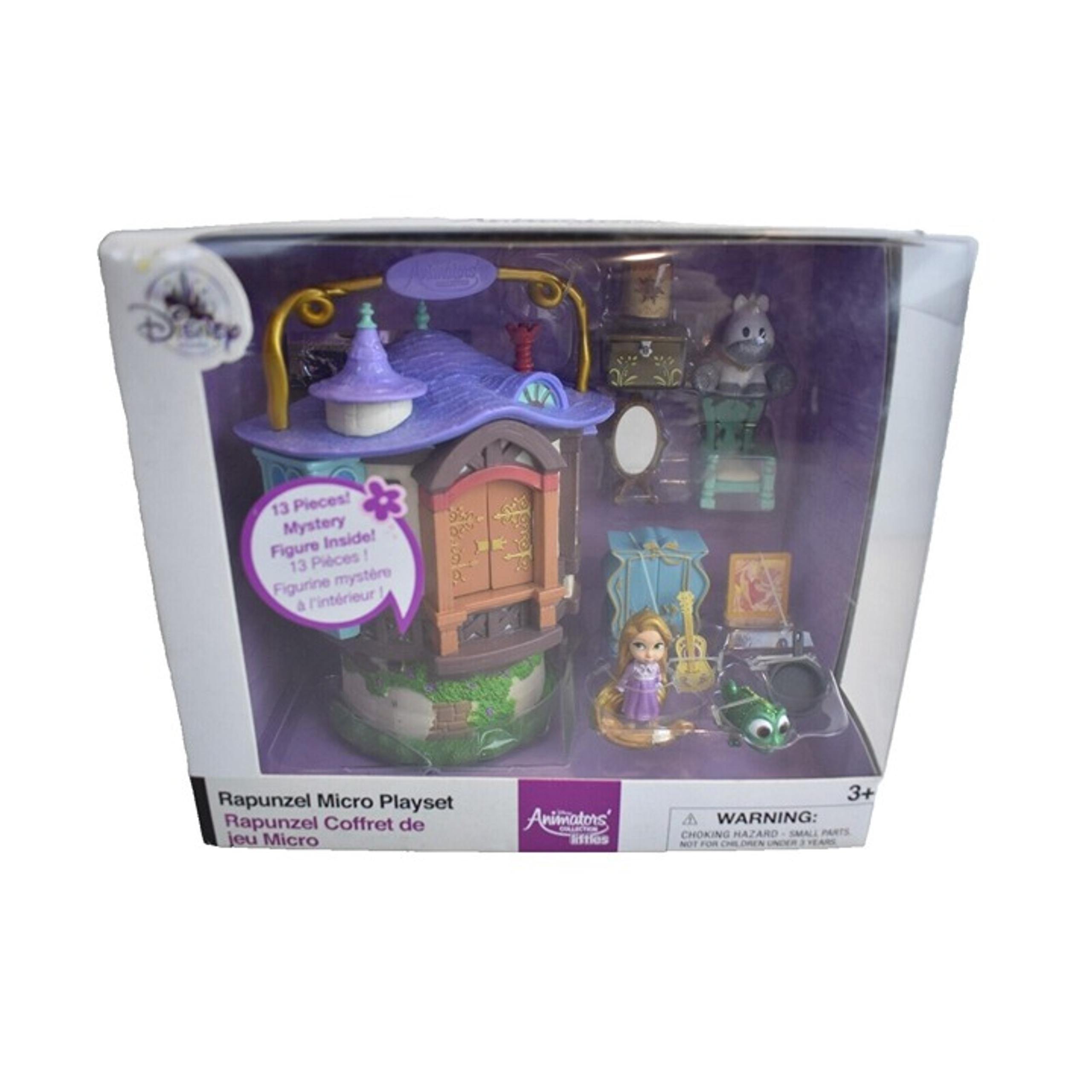 Disney Store Animators Collection Rapunzel Mini Micro Doll House Playset
