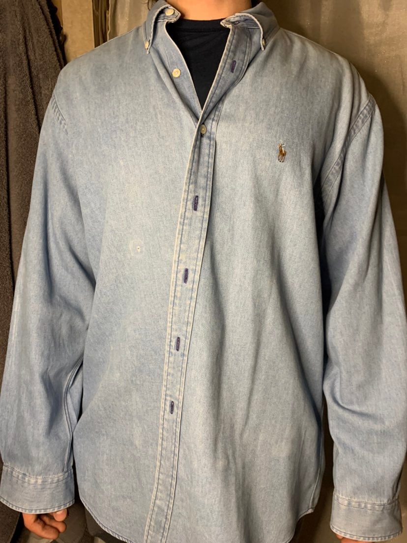 Ralph Lauren Jean (Yarmouth) Button Down Shirt Sz XXL Dress Shirt