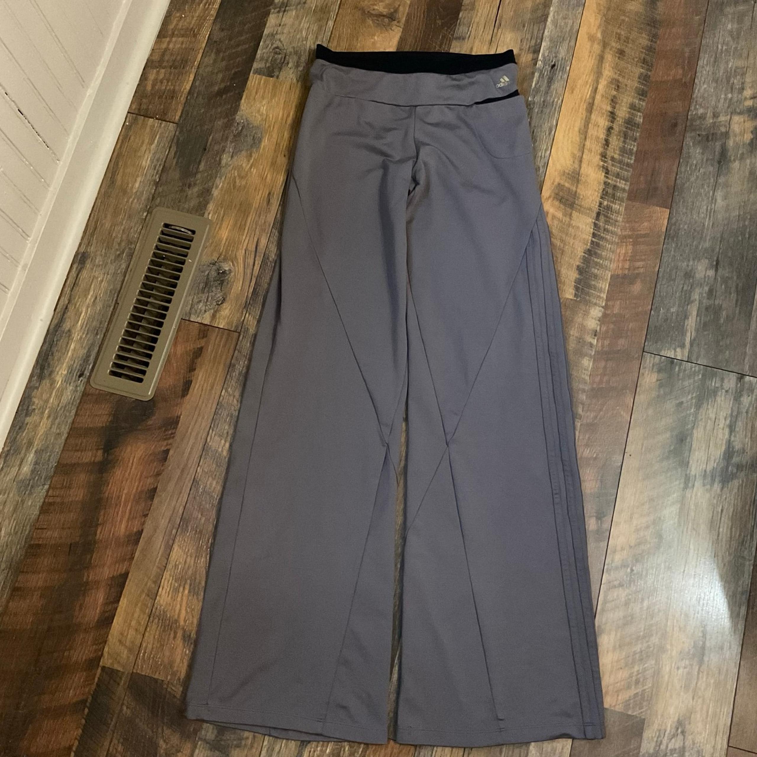 Vintage Wide Leg Yoga Pants S - Adidas