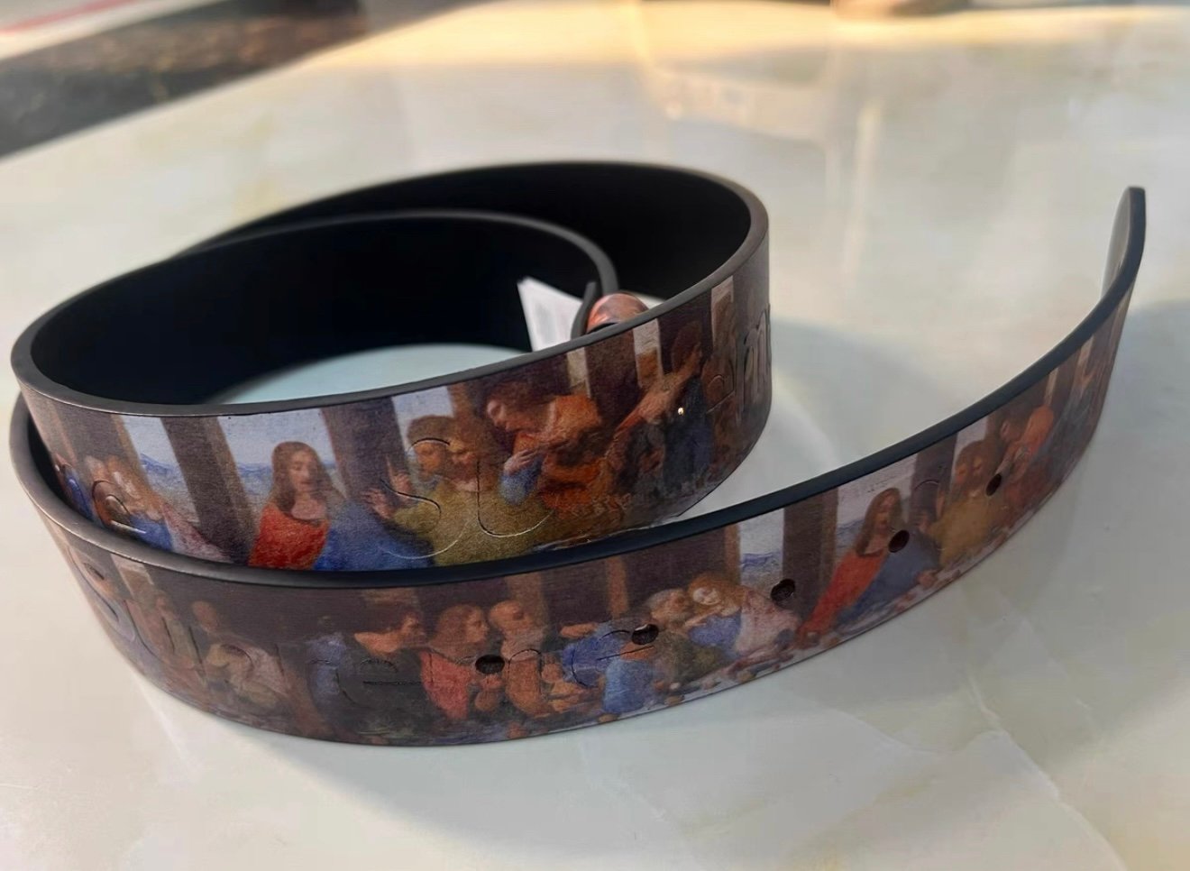 Supreme Last Supper Leather Belt Multicolor - 25SS | eBay