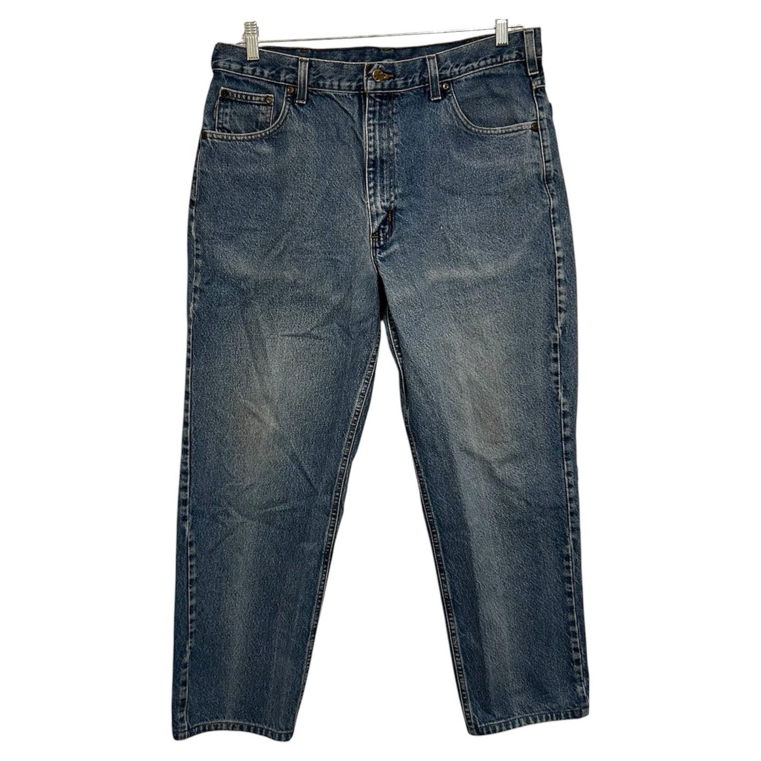 Carhartt B17 Tagged 38x34 (38x29 Real) Men’s Relaxed Fit Medium Wash Blue Jeans