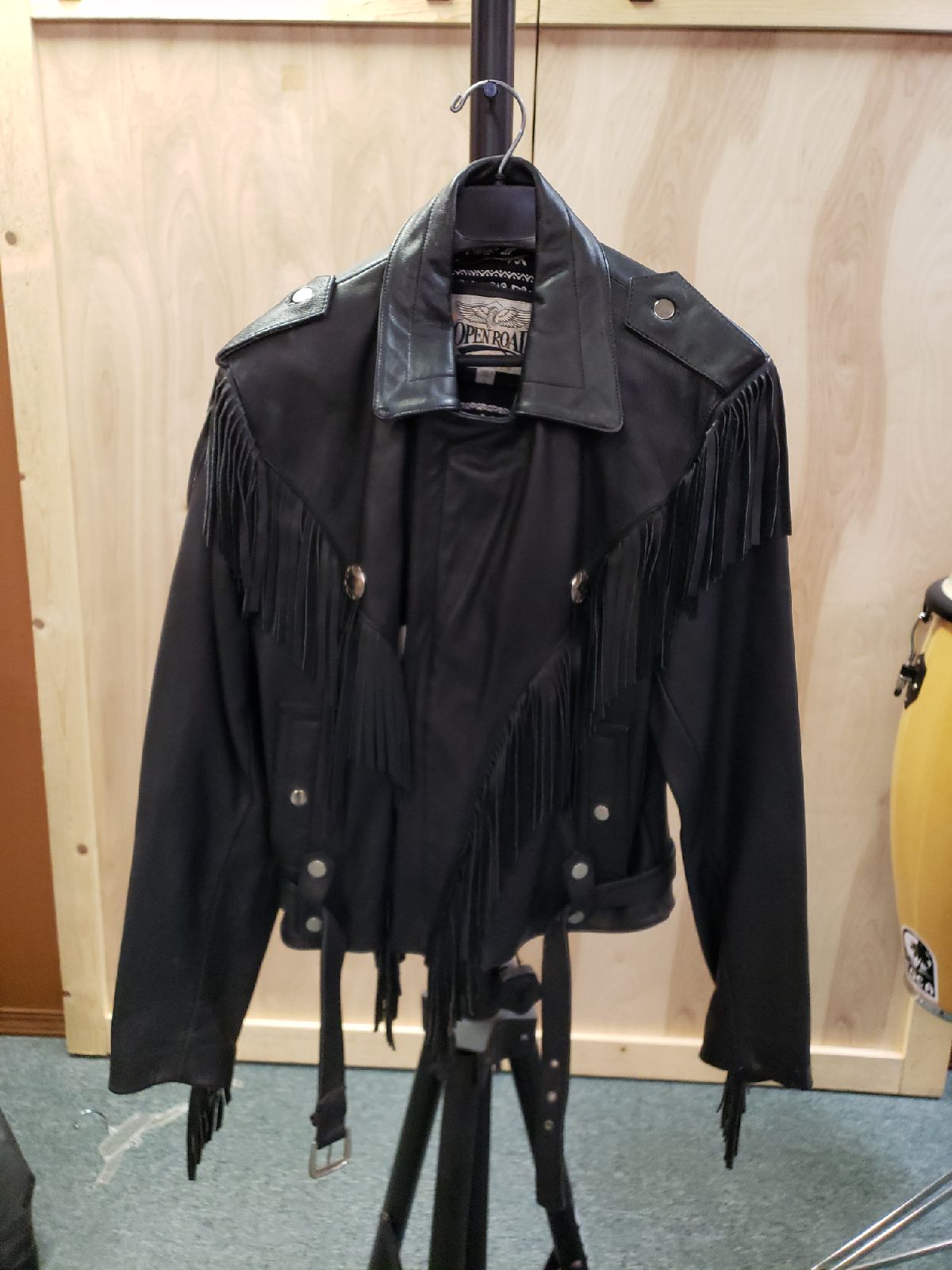 Open road leather jacket large
