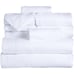 10-Piece 100% Cotton Rib Fleece Bath Towel Set (White)